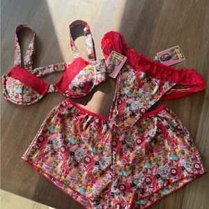 Strawberry Milk Mob Bikini NWT